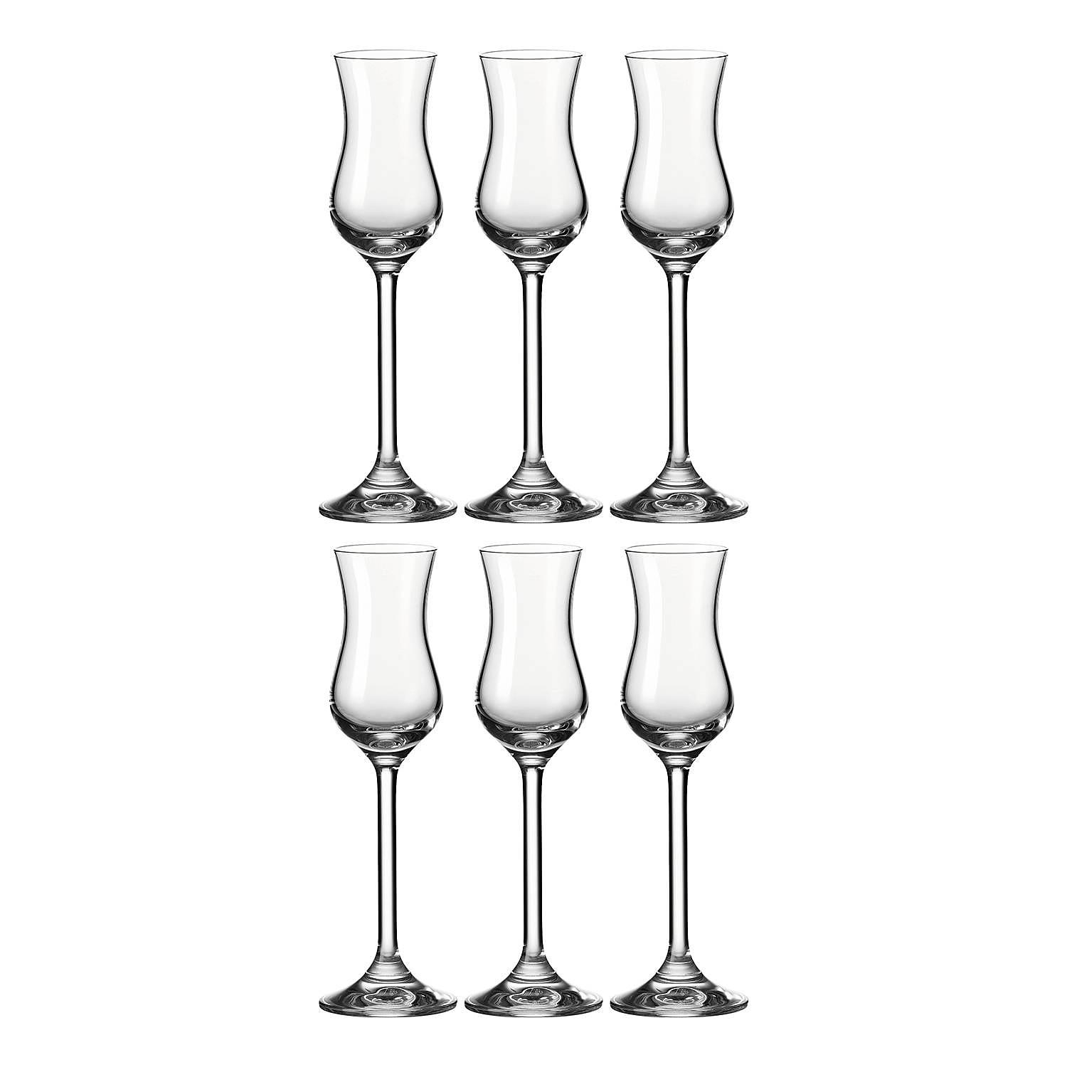 Grappaglas Daily 6er Set Kristallglas Transparent 0