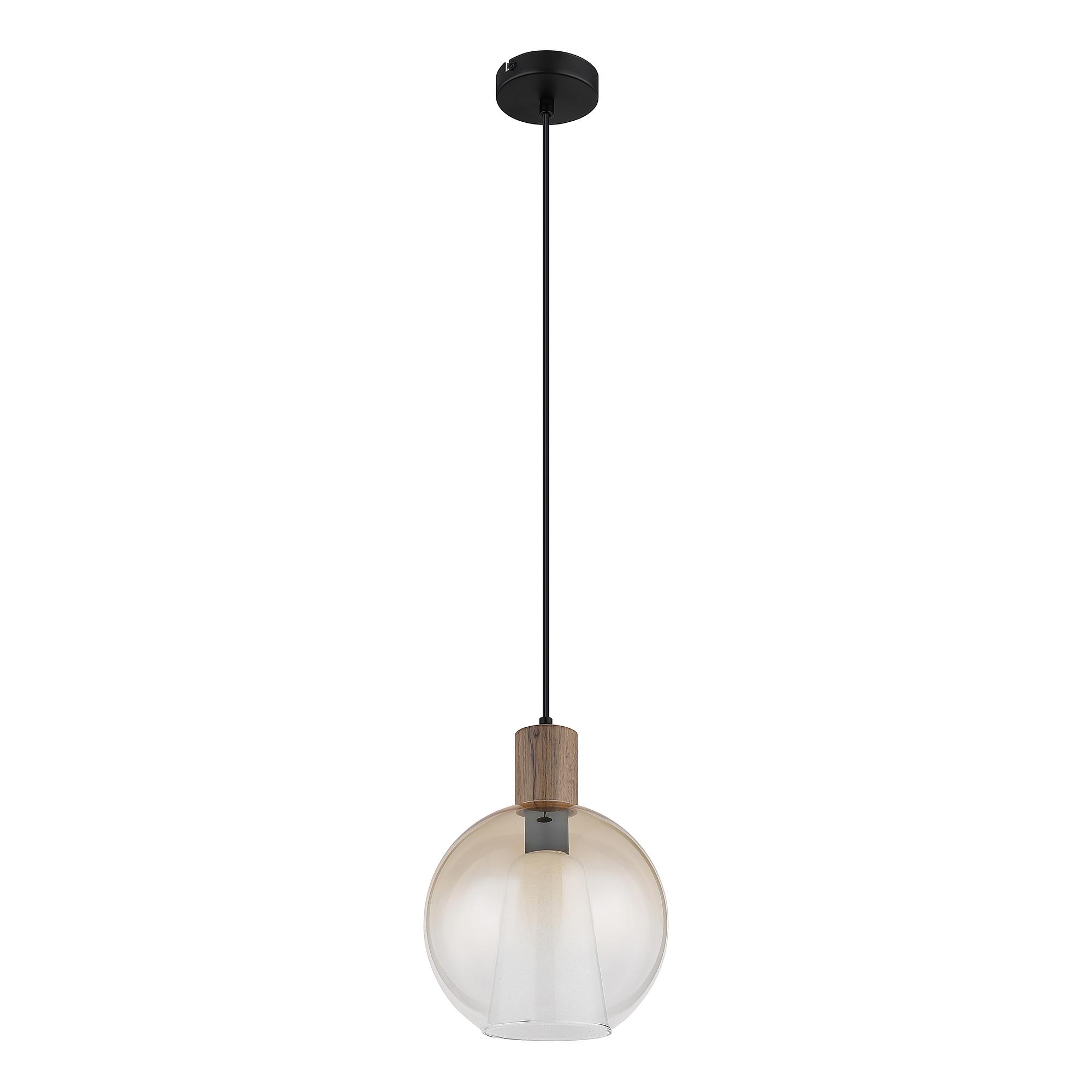 Pendelleuchte Barry 1-flammig Farbglas Eisen 4