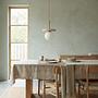 Pendant light Aluxe 1-light opal glass iron 2
