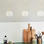 Pendant Light Franca 1-Light Opal Glass White 2
