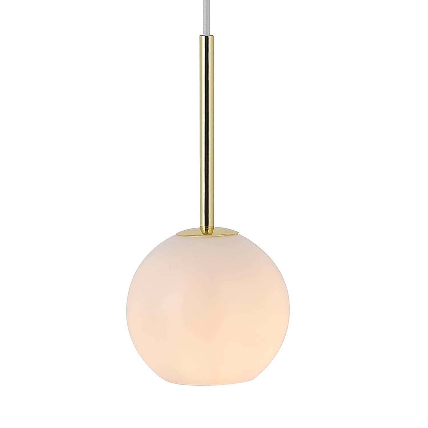 Pendant Light Franca 1-Light Opal Glass White 0