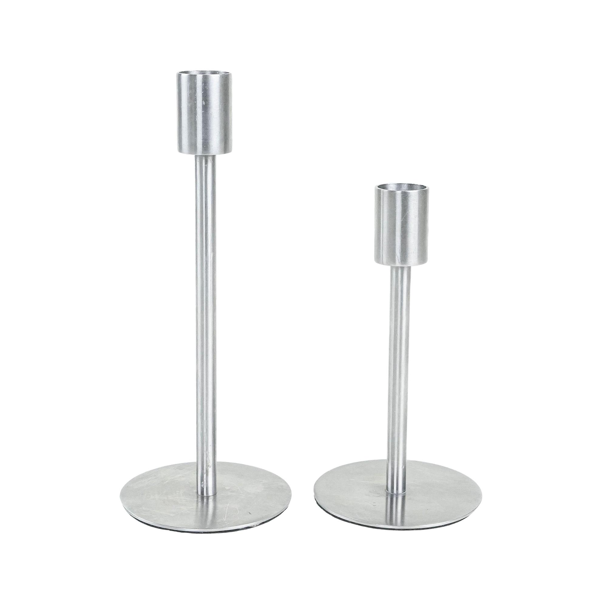 Set aus Metallkerzenständern 1970er Jahre 0