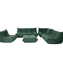 Togo Lounge-Set 5-teilig Cord Tannengrün 0