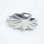 Shell serving bowl, stainless steel 1970s 2