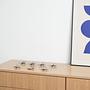 Set of steel candlesticks 1970s 5