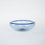 Blaue Glasschale 1960er Jahre 1