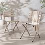 Klappstuhl Kovo 2er Set Stahl Taupe 1