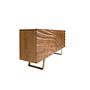 Sideboard in Nussbaum hell und poliertem Stahl 3298 6