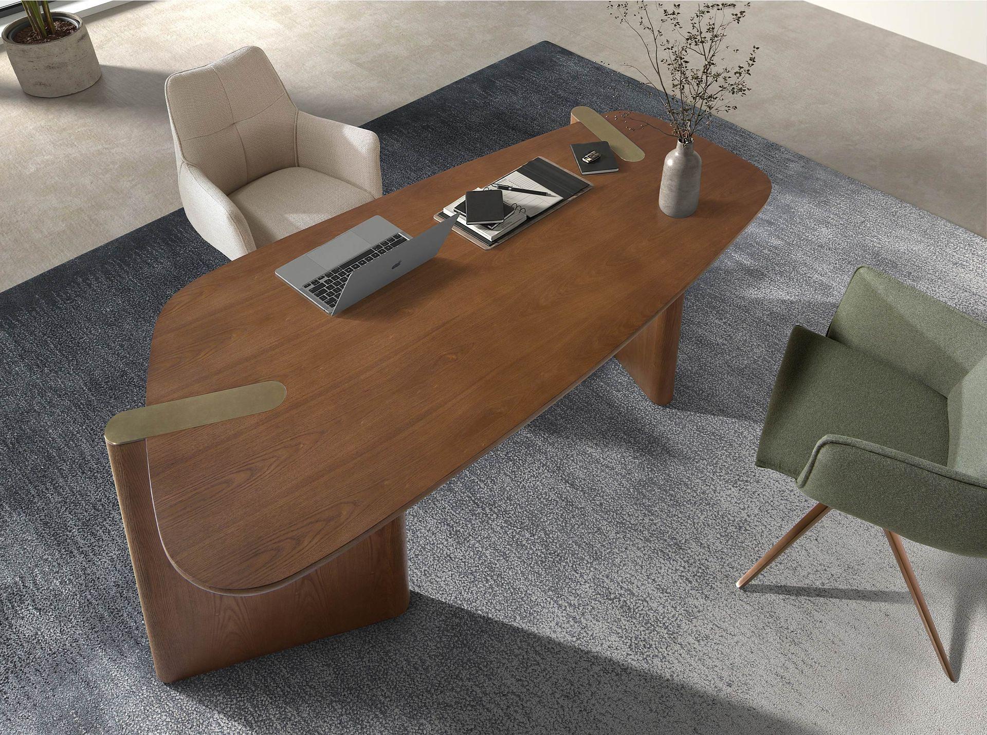 Schreibtisch in Nussbaum hell 3301 2