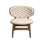 Sessel aus Kunstleder in Sand und Walnuss 5141 1