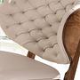 Sessel aus Kunstleder in Sand und Walnuss 5141 4