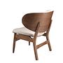 Sessel aus Kunstleder in Sand und Walnuss 5141 7