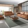 3-Sitzer Sofa in braunem Leder 6130 3