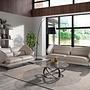 2-Sitzer Sofa in taupegrauem Leder 6145 3