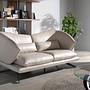 2-Sitzer Sofa in taupegrauem Leder 6145 2