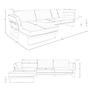 Linkes Récamiere-Sofa in kamelfarbenem Leder 6231 7