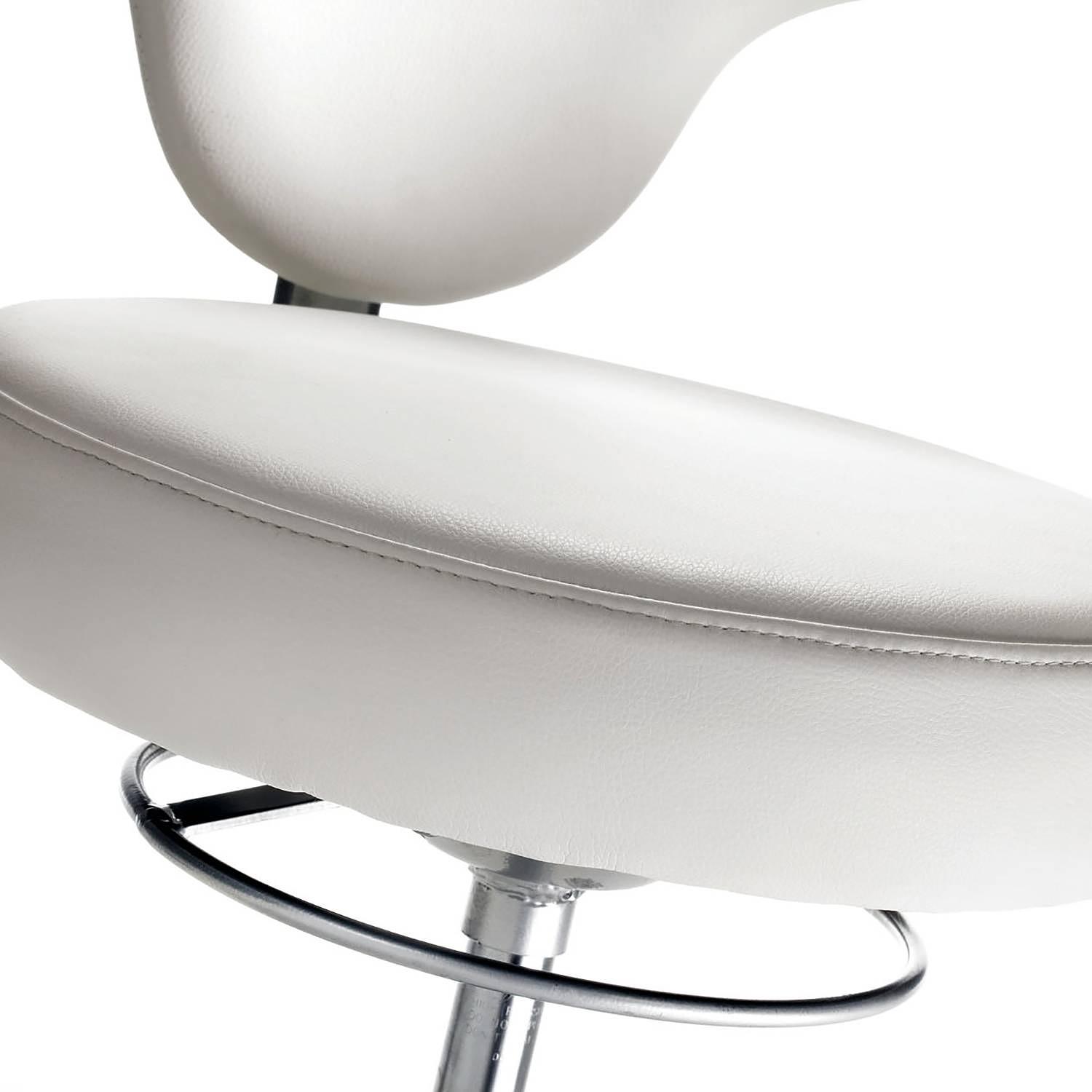 Office swivel chair myJAZZ synthetic leather aluminum white 2