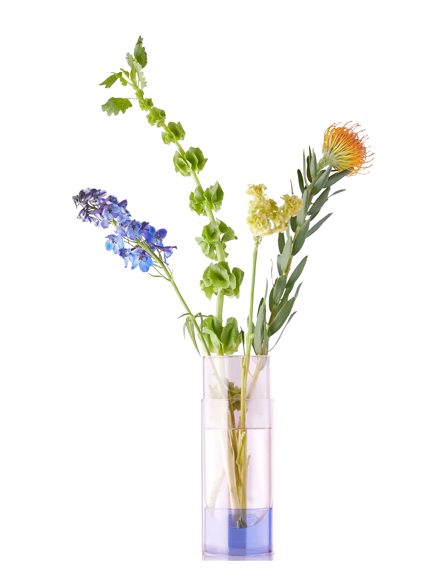 Bouquet Vase Glass Pink 0