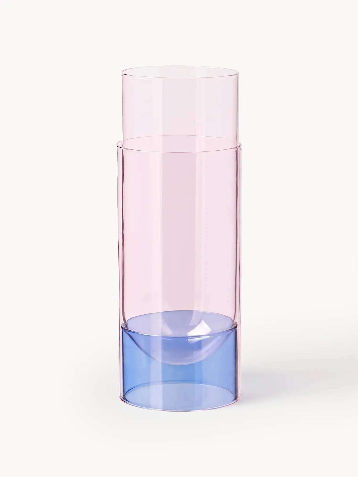 Bouquet Vaso Vetro Rosa 1
