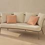 2-Seater Outdoor Sofa Canar Polyester Beige 0