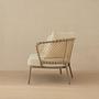 2-Sitzer Outdoor Sofa Canar Polyester Creme 2