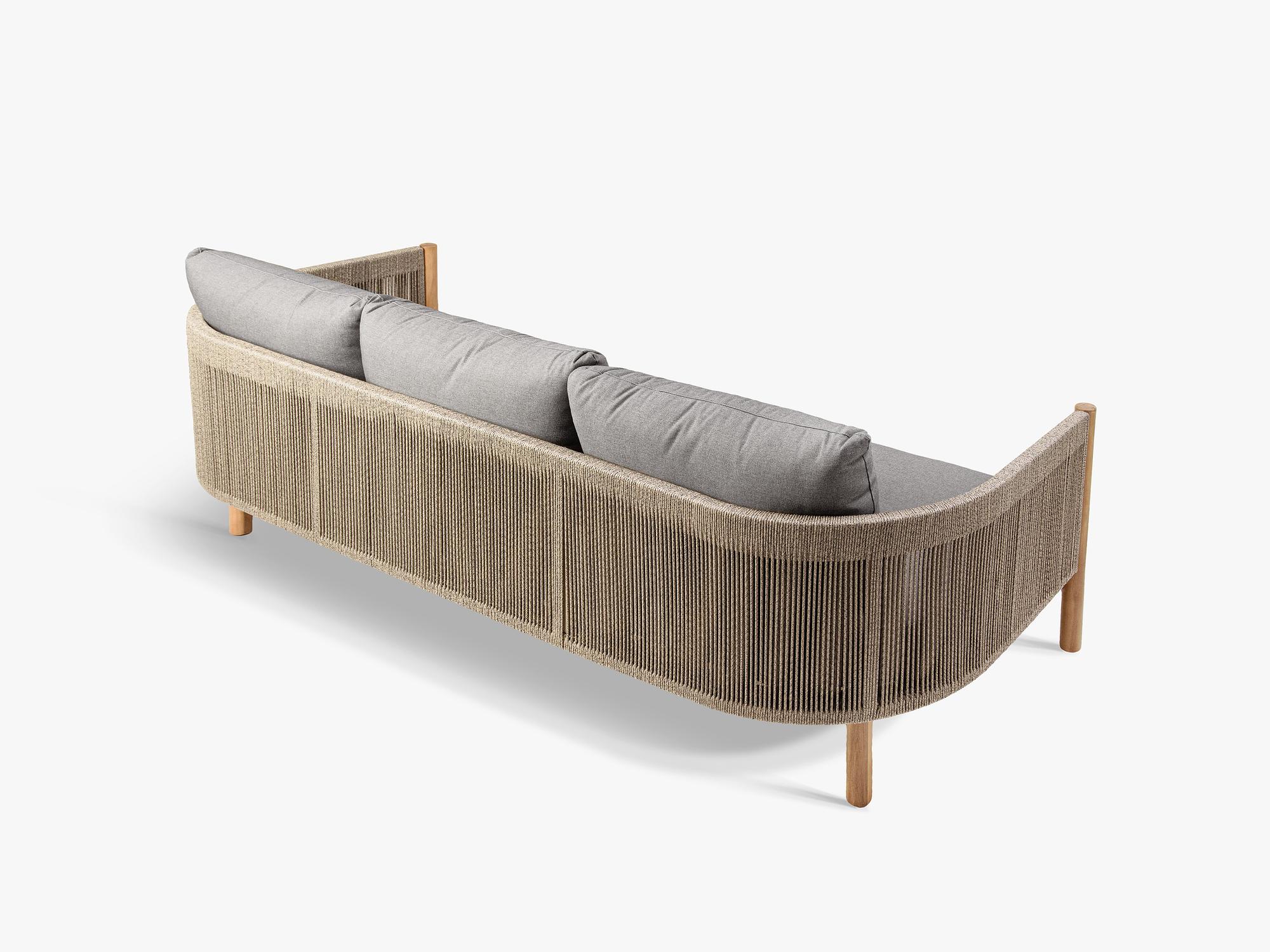 Majorelle Outdoor Sofa 3-Sitzer Polyester Sand 6