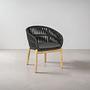 Garden Chair Jondal Polyester Anthracite 1