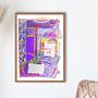 El Pasillo del Riad Kunstdruck Mehrfarbig 1