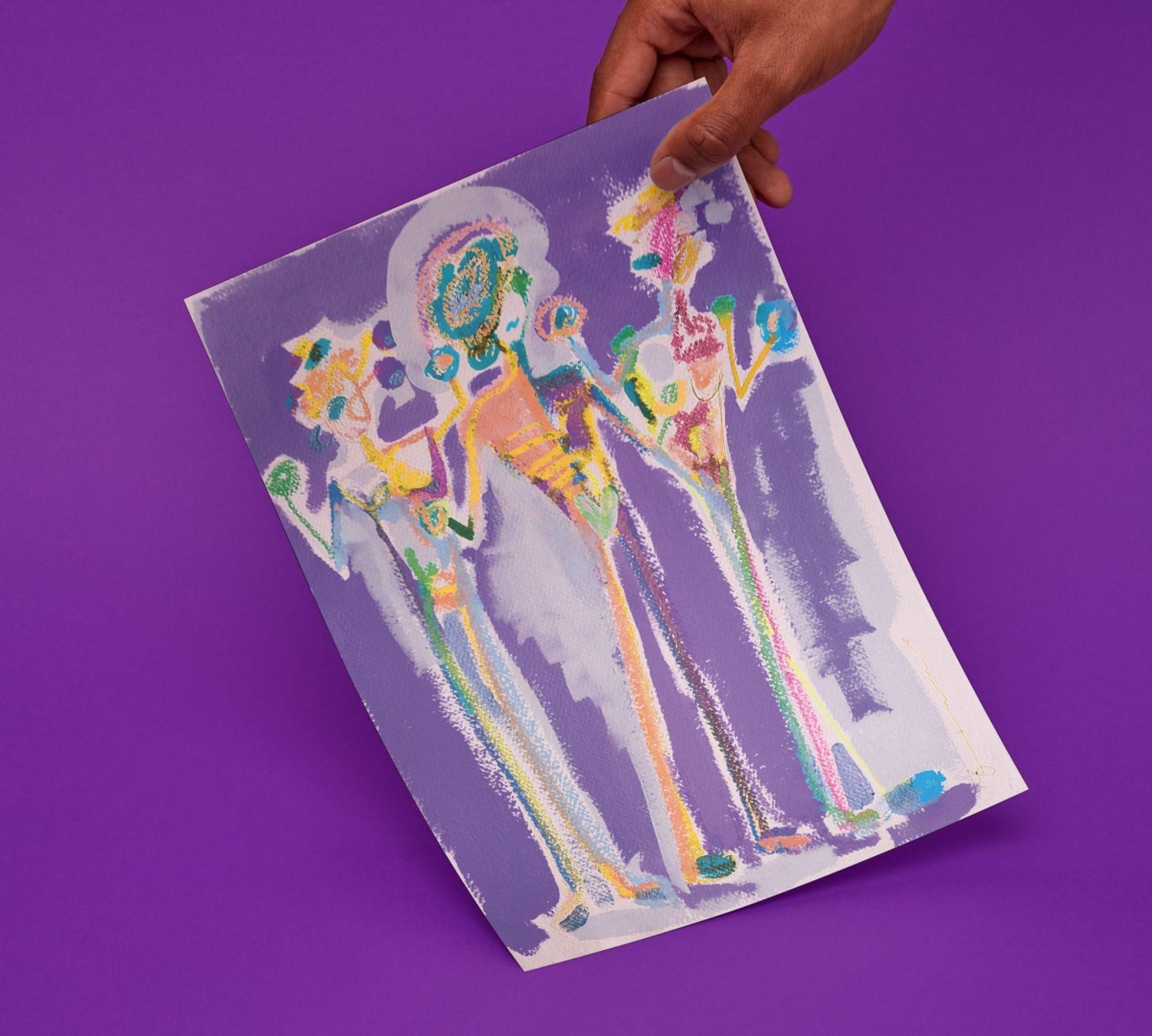Purple Graces Art Print 2