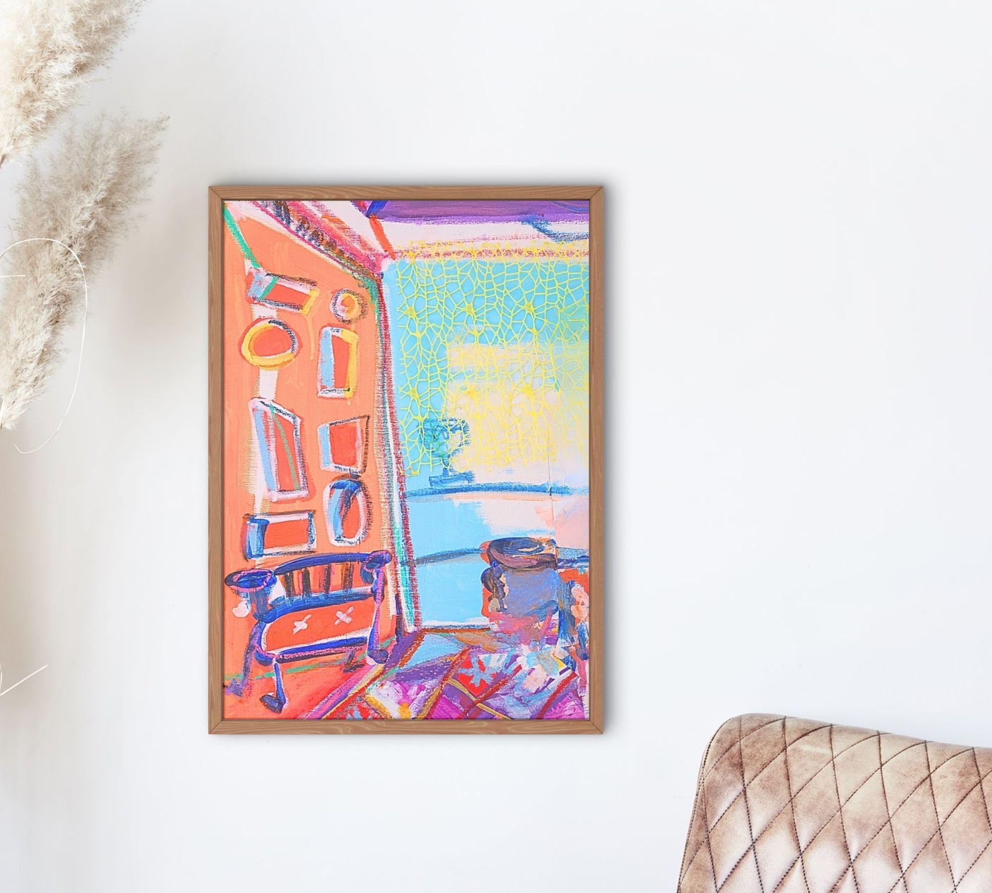 La Sala, El Sofa y la Colección Stampa d'arte Multicolore 1