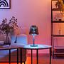 LED Tischleuchte Alfero 1-Flammig Rauchglas Stahl 2