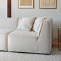 Dane 1-Seater Corner Module Left Maya Cream 2