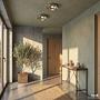 Ceiling Light Quilo 1-Light Smoked Glass Silver 2