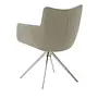 Remona Armchair Swivel Leather Cream 4