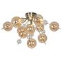Ceiling Light Explosion I 6-Light Clear Glass Steel 0
