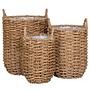 Plant pot set Hue Set of 3 Brown 0