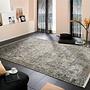 Kurzflorteppich Auroras Squisito Viskose Grau Gold 140x200cm 2