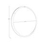 Wooden Wall Mirror Black 3247 Ø80cm 6