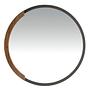Holzwandspiegel Schwarz 3247 Ø80cm 1
