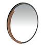 Wooden Wall Mirror Black 3247 Ø80cm 5
