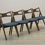 Set of 4 chairs made of oak 1960s Designer: Hans J. Wegner 14