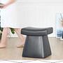 Dambert Stool Faux Leather Black 2