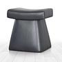 Dambert Stool Faux Leather Black 0