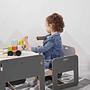 Dove Children's Table Set of 2 MDF White Anthracite 3