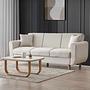 Flavia 3-Sitzer Schlafsofa Leinen Beige 1