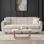 Flavia 3-Seater Sofa Bed Linen Beige 2