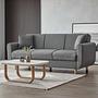 Flavia 3-Sitzer Schlafsofa Leinen Dunkelgrau 1