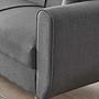 Flavia 3-Sitzer Schlafsofa Leinen Dunkelgrau 3