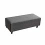 Flavia Pouf Linen Grey 0