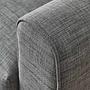Flavia 3 Seater Sofa Bed Linen Grey 5